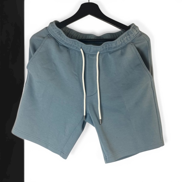 AE -Set of 3- 24/7 Sweat Shorts in Gray, Blue and Heather Cream size Small - Picture 8 of 16